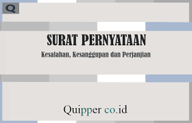 Pengertian, tujuan, manfaat, dan contoh suratnya. Surat Pernyataan Kesalahan Kesanggupan Dan Perjanjian
