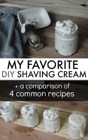 Want To Make Your Own Natural Shaving Cream But Don T Know What Recipe To Use Click In To Read Our Fa Creme A Raser Faite Maison Creme A Raser Mousse A
