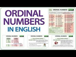 Ordinals are words like first, second, third. Milpitaschat Com Ordinal Numbers In English
