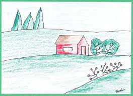 Use part of a circle to show the sun. How To Draw Landscapes Worksheets Teaching Resources Tpt