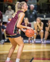 Kaden Beal with the basket late in the third quarter to give  Jonesport-Beals a 33-32 lead over CA