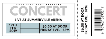 Allgemeine information zu folgenden themen: Konzertticket Vorlage Postermywall