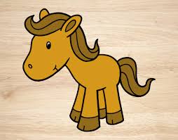 Dibuixos de Caballs per Pintar - Dibuixos.cat