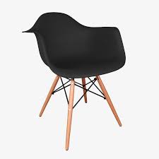 Eames Kollu Siyah Sandalye Eames Modern Mobilya Mobilya