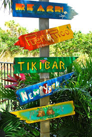 How Many Miles To Paradise Tropical Tropical Sign Direction Sign Personalized Sign Tropical Backyard Beach Signs Tiki Signs