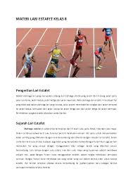 4×400 m (putra/putri) dan 4×100 m. Orang Lari Png Gosip