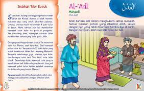 Kisah Asma Ul Husna Al Adl Buku Anak Anak Buku