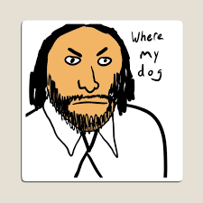 "wohn jick" Magnet for Sale by redeyman