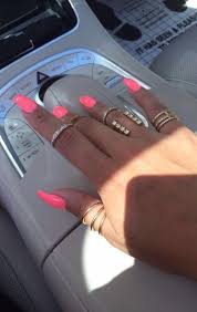 These nails are bright and very stylish. Bright Pink Acrylic Nails Neon Acrylic Nails Pink Acrylic Nails Bright Pink Nails