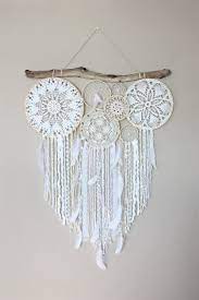 Large Dream Catcher Wall Hanging Dreamcatcher Wall Hanging Boho Decor Driftwood Doily Dreamcatcher Bedroom Decor Wedding Decor Lace Dream Catchers Dream Catcher Decor Dream Catcher Craft