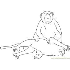 Each printable highlights a word that starts. Monkey Coloring Pages For Kids Printable Free Download Coloringpages101 Com