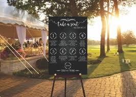 Diy Digital Wedding Seating Chart Sign Sit Back And Relax