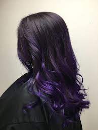 Long And Dark With Purple Melt Hair Color For Black Hair Dark Purple Hair Hair Color Underneath