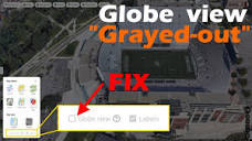 Globe View - Google Maps - Can't Click 3D View - YouTube