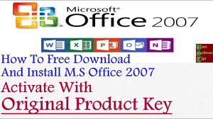 Jun 21, 2020 · microsoft office 365 free download you visit here. How To Get Microsoft Office 2007 Original Product Key Ms Office 2007 Pro Free Download And Install Youtube