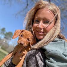 Rescued dog and her newborn pups