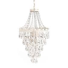 Tadpoles 1 Light Antique White Diamond Pendant Lamp Chandelier Cplapl010 The Home Depot