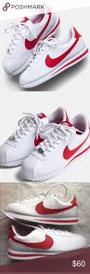 Nike Cortez White Red Shoes Size 7 Womens Brand New Without