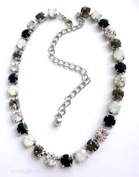 Black And White Jewelry Swarovski Crystal Necklace Bracelet Or Set 8mm Black White Etsy Swarovski Crystal Necklace Jewelry Crystal Jewelry Ideas
