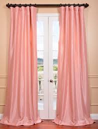 Minimal silver eyelets make them easy to hang on your existing or chosen curtain pole to give your room an instant update. Faux Silk Taffeta Curtains Flamingo Pink Faux Silk Curtains Drapes Curtains Half Price Drapes