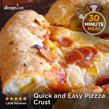 Quick And Easy Pizza Crust Recipe Easy Pizza Crust Easy Pizza Recipes