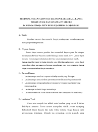 Makalah terapi aktivitas kelompok (tak) 1. Proposal Terapi Aktivitas Kelompok Pdf