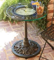 Great Outdoor Table Outdoor Clock Table Clock Outdoor Tables