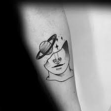 Fine line sun, planet earth and. 35 Amazing Saturn Tattoos With Meanings Ideas Body Art Guru