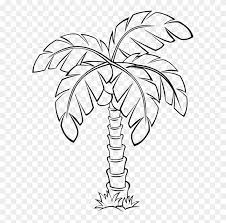 Sea and palm line icon vector. Sabal Palm Palm Trees Flowering Plant Drawing Palm Tree Clipart Outline Png Download 4892120 Pikpng