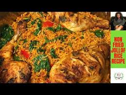 Add the chicken back to the pot and pour in the rest of the broth and tomato puree. Jollof Rice Recipe Without Frying How To Cook Jollof Rice Step By Step Youtube Cooking Jollof Rice African Food