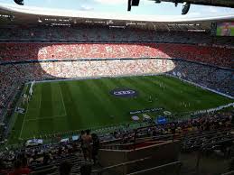 Exit via licence plate recognition. Photos At Allianz Arena