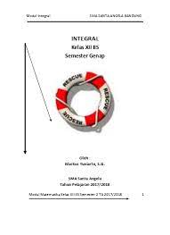 Menentukan luas daerah yang terletak di antara dua kurva. Integral Kelas Xii Iis Semester Genap