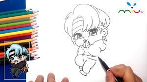How To Draw Suga And Shooky Bts Bt21 Miutv Draw For Kids Youtube Anime fan art bts drawings chibi drawings drawings cute chibi kawaii chibi cartoon wallpaper chibi. how to draw suga and shooky bts bt21 miutv draw for kids