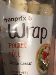 Wrap Poulet Roti Sauce Caesar Franprix 180 G