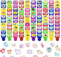 Amazon.com: Kosiz 200 Pcs Assorted Stamps for Kids Bulk ...