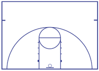 Half Court Basketball Drawing High School Free Football Free Basketball Templates Printable Free