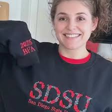 Custom Floral College Sweatshirt