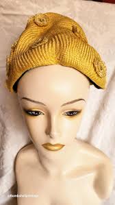 Buy Vintage 50's Yellow Straw Sculptural Pointed Hat With Rhinestones  Online in India