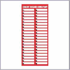 Affix the index to the back of the panel door. Electrical Panel Label Template Printable Label Templates