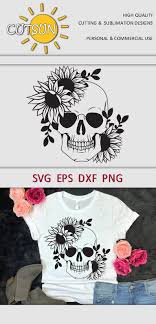 Free Free Sunflower Skull Svg Free SVG PNG EPS DXF File