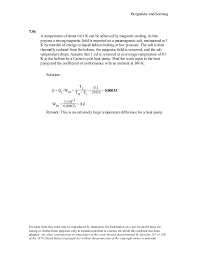 Air conditioning (also a/c, air con) is the process of removing heat and controlling the humidity of the air within a building or vehicle to achieve a more comfortable interior environment. Solutions Manual Chapter 7 1