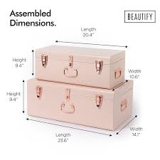 Storage 2 Piece Trunk Set Stylish Storage Solutions Storage Trunk Storage