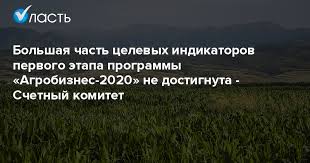 A a varivoda, m v temerbaeva, t i uryumtseva, l a. Bolshaya Chast Celevyh Indikatorov Pervogo Etapa Programmy Agrobiznes 2020 Ne Dostignuta Schetnyj Komitet Analiticheskij Internet Zhurnal Vlast