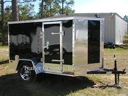 New 5x8 5 X 8 Motorcycle Enclosed Cargo Trailer W Ramp New 2016 Enclosed Cargo Trailers Cargo Trailers Equipment Trailers