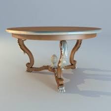 Its round coffee table and two round end tables are in a popular finish that works great with the set's casual farmhouse design. Round Antique Coffee Table Free 3d Model Max Vray Open3dmodel 131752