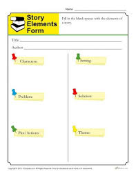 Story Elements Form Template For Students Story Elements Worksheet Story Elements Super Teacher Worksheets