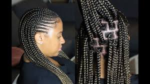 1) clo a narrow braid of hair plaited tightly against the scalp 2) cvb clo to arrange (hair) in cornrows • etymology: Half Cornrows Half Box Braids Youtube