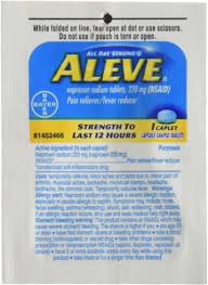 Aleve Individual Sealed 1 Caplet In A Packet Box Of 48 Packets