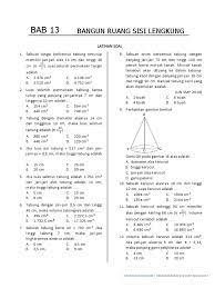2 bangun ruang (bangun ruang sisi lengkung (bangun ruang sisi datar). Rumus Matematika Smp Kelas 9 Bangun Ruang Sisi Lengkung