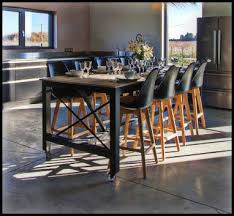 Table Haute Sur Roulettes Design Table Haute Cuisine Table Salle A Manger Table Haute